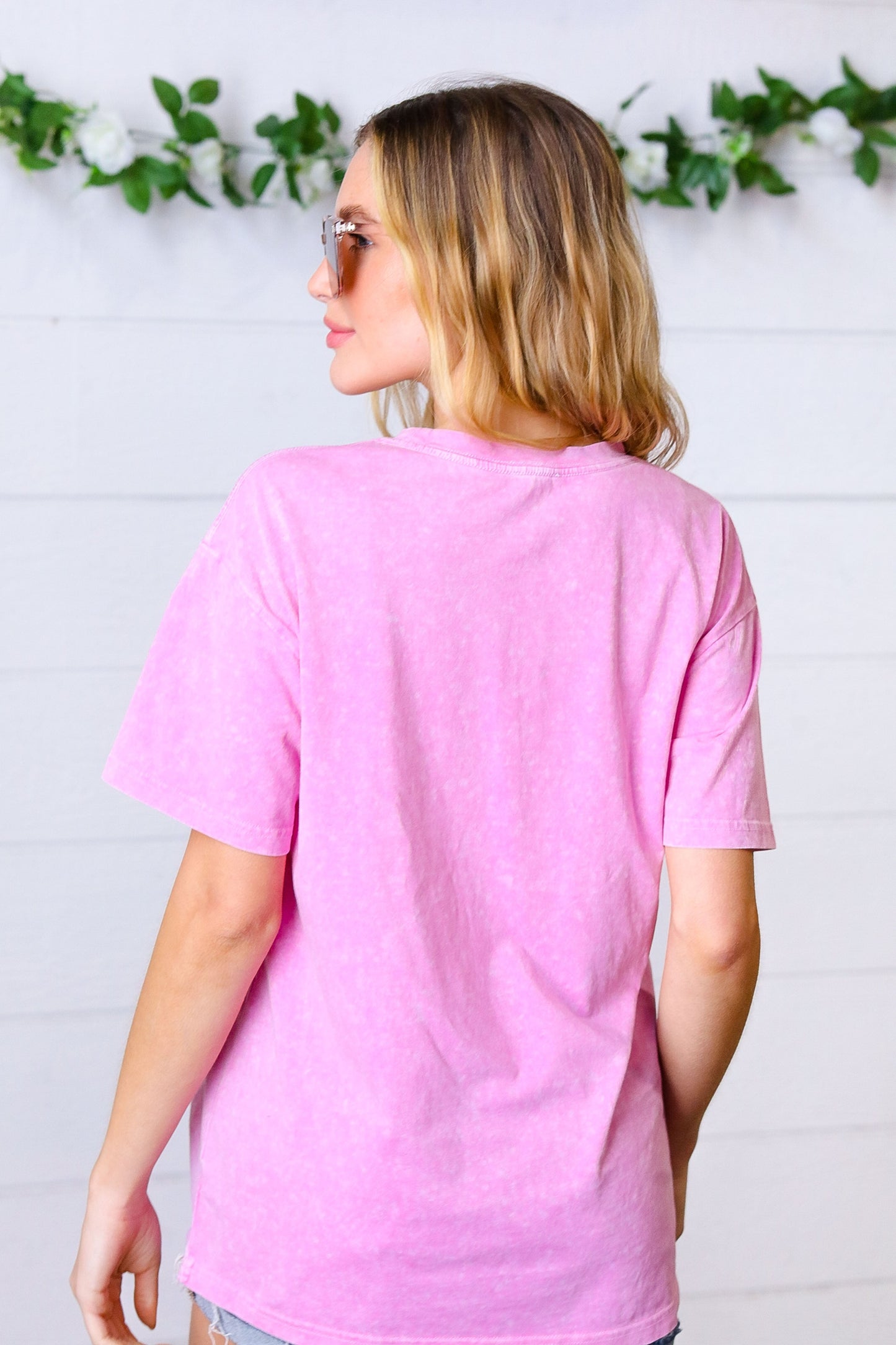 Hot Pink 'Cowboy Boots" Graphic Tee