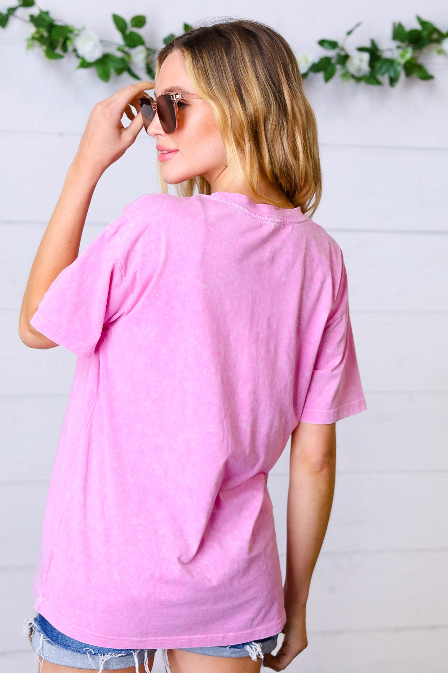 Hot Pink 'Cowboy Boots" Graphic Tee
