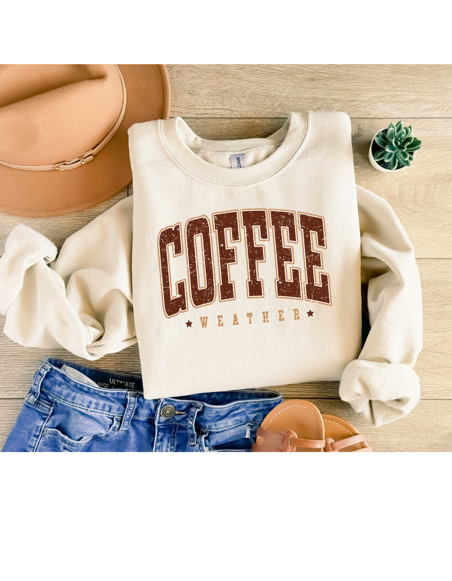 Coffee weather crewneck sweatshirt