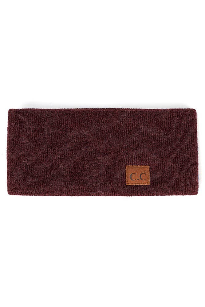 C.C Heather Knit Plain Head Wrap