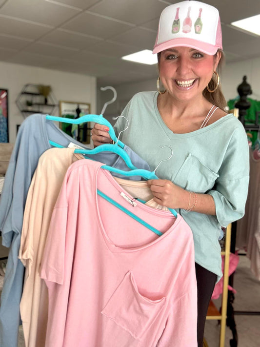 Oversized Boyfriend Pocket Tees