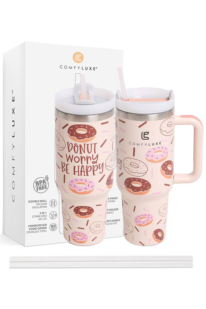 Donuts 40oz Handle Tumbler