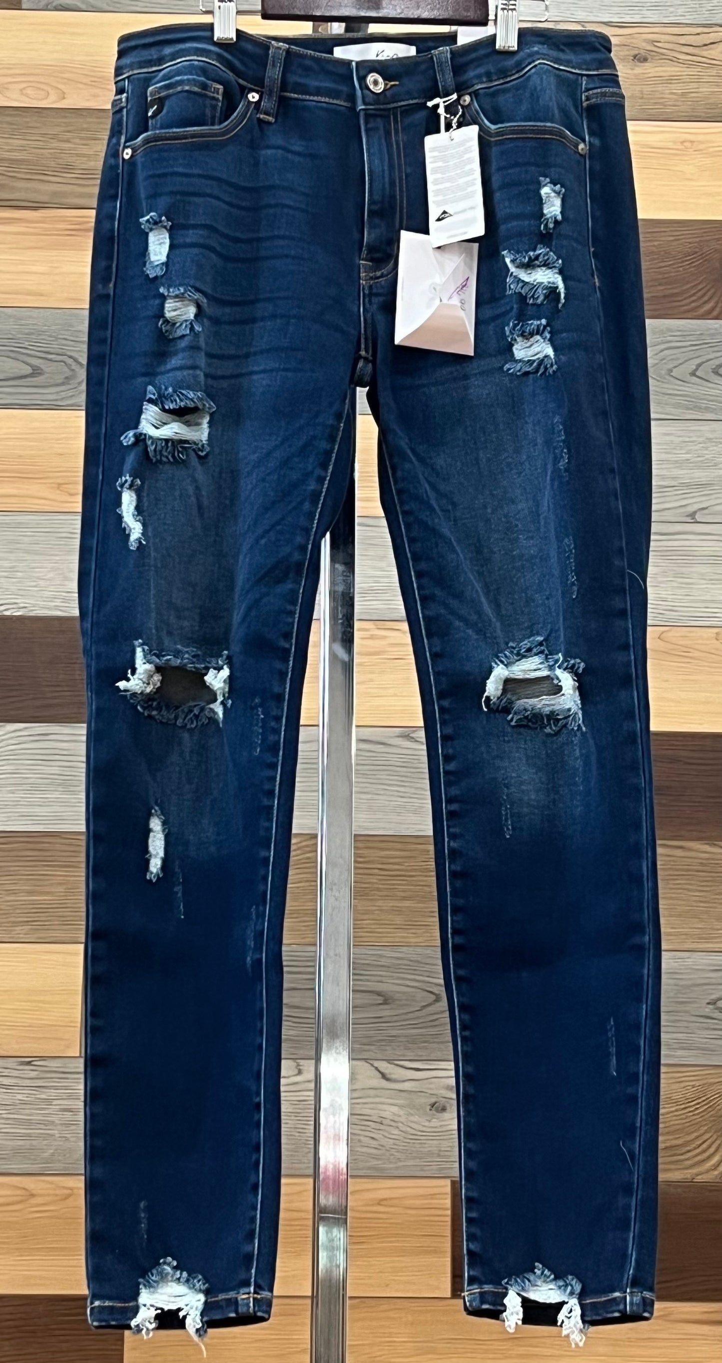 Kancan Dark Distressed Jean