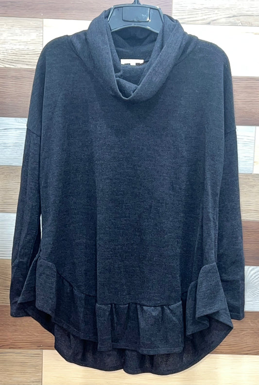 Black Cow Neck Sweater