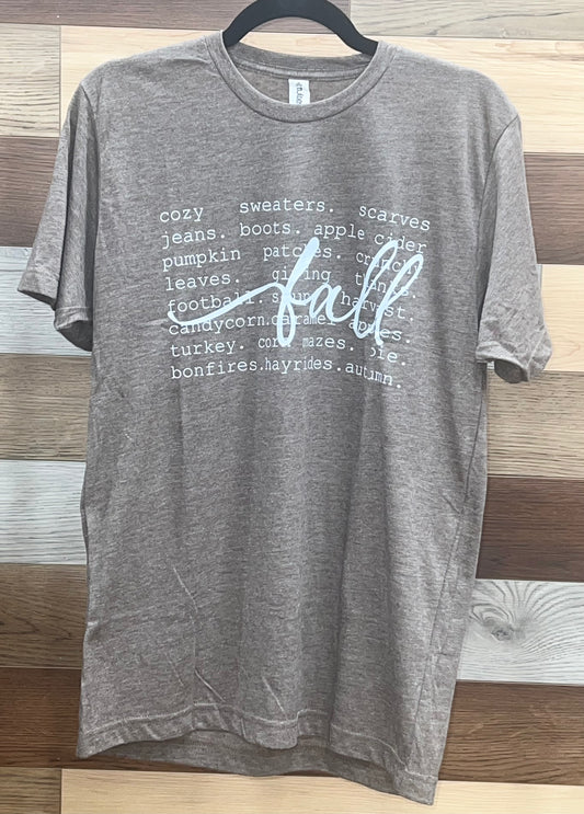 Fall Words Tee