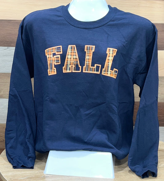 Fall Plaid Sweatshirt
