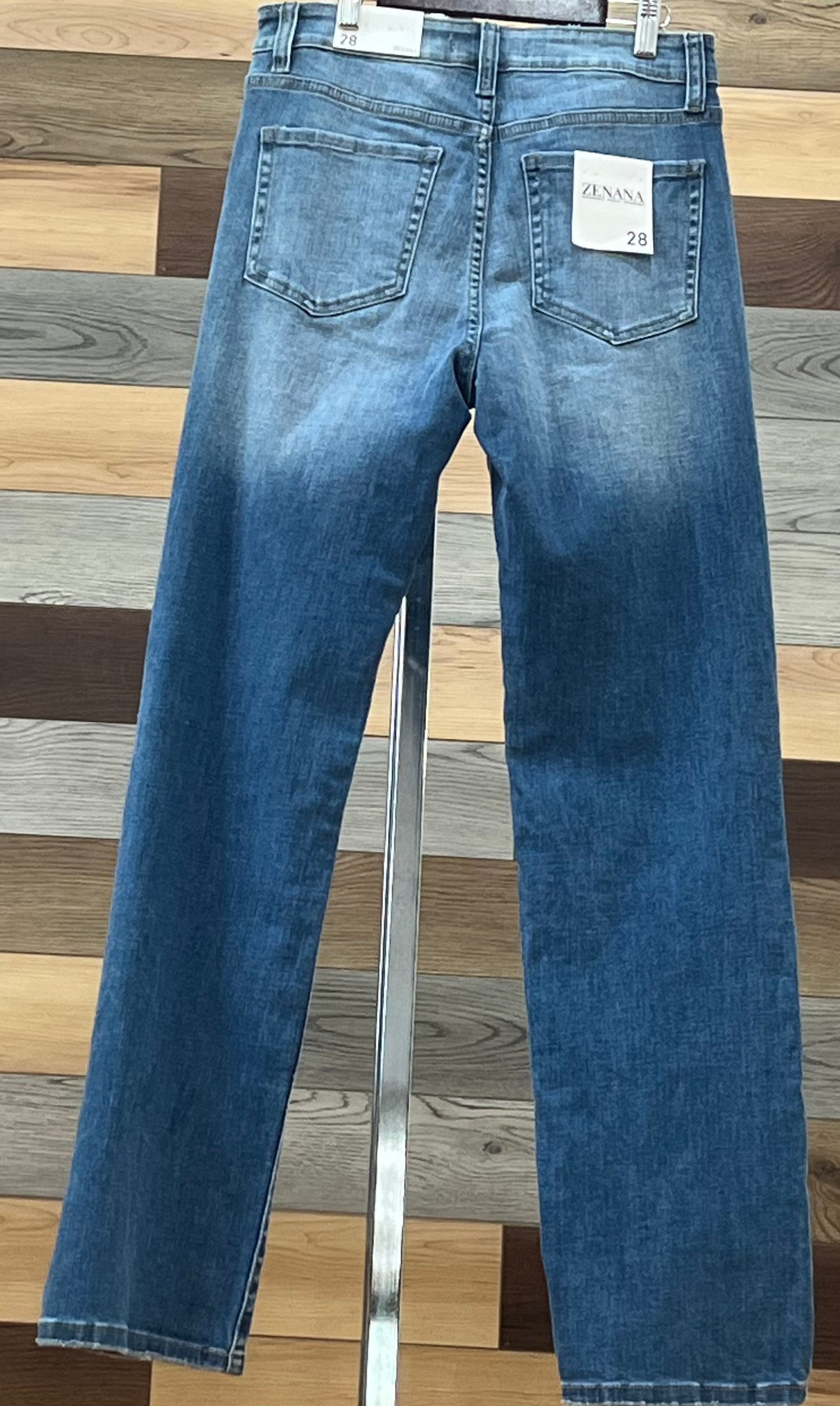 STRAIGHT LEG DENIM PANTS
