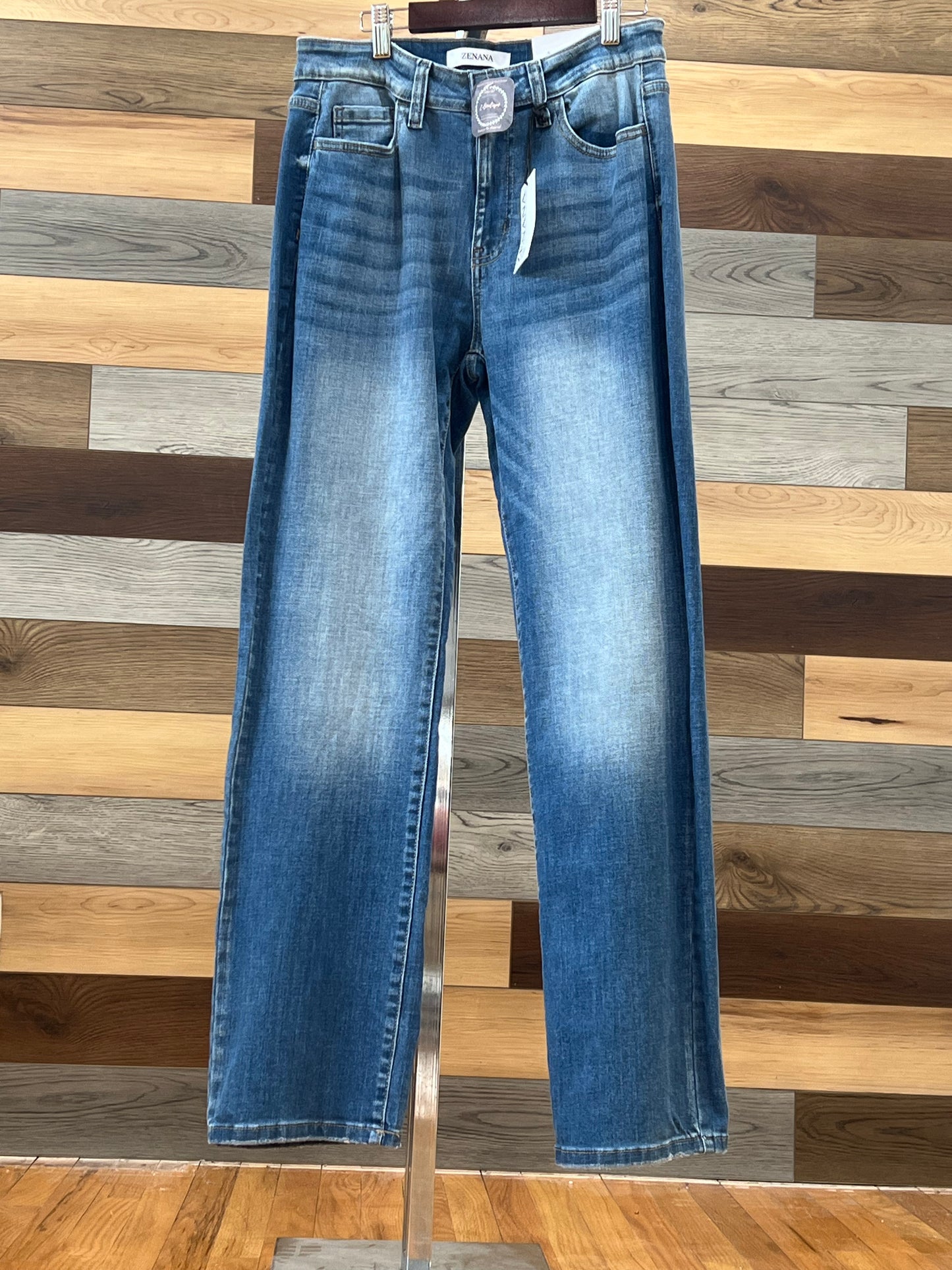 STRAIGHT LEG DENIM PANTS