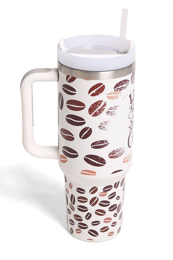 Coffee Bean 40oz Handle Tumbler