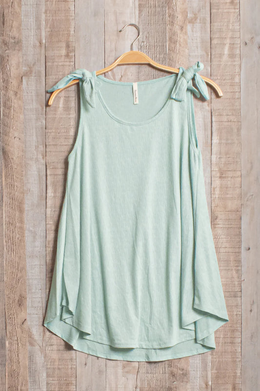 Seafoam Bowtie Tank