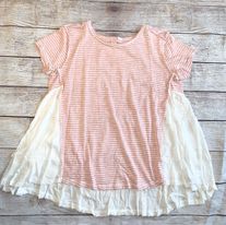 Pink Boho Flare Back Blouse