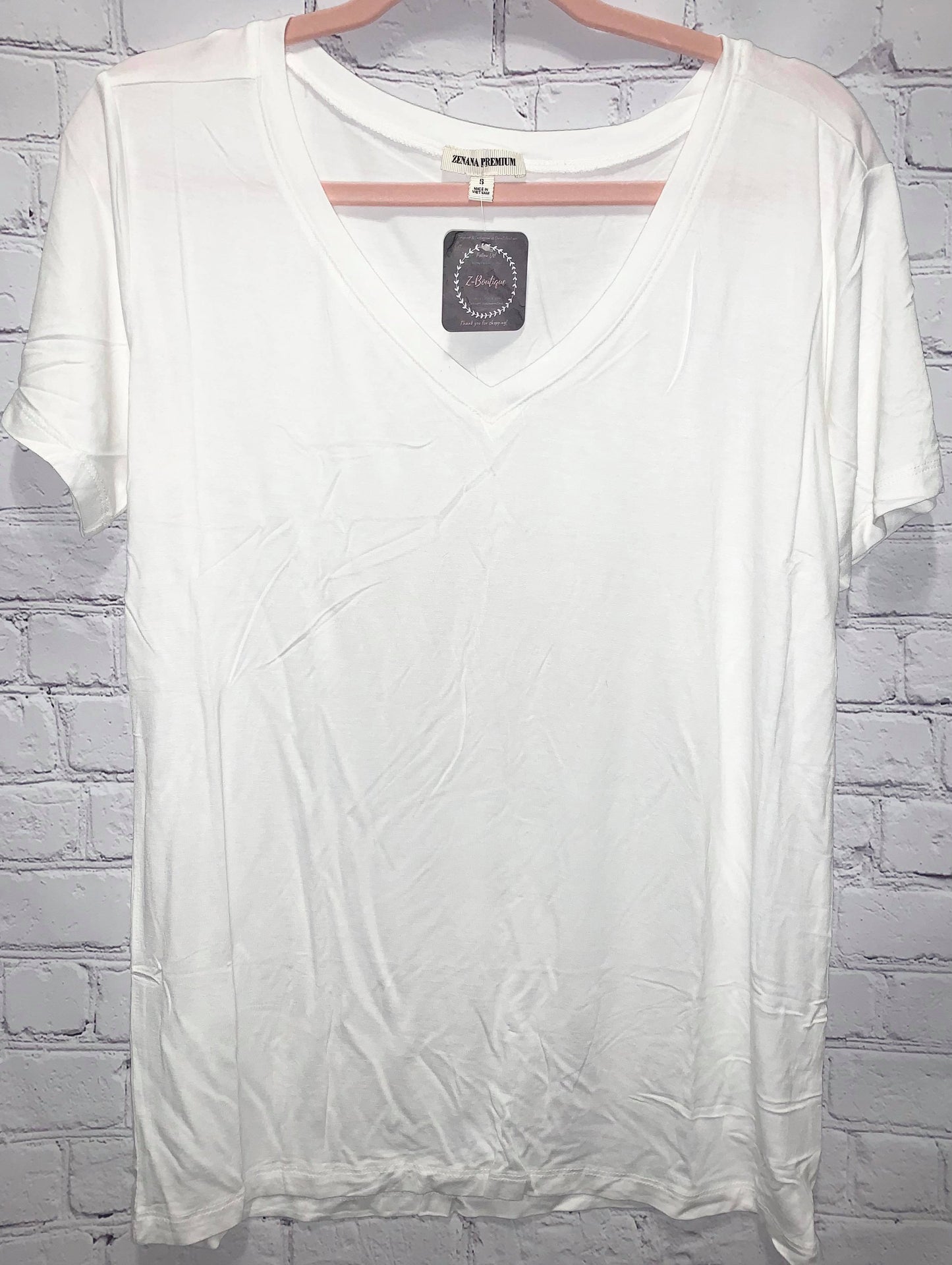Short Sleeve Ivory Tee