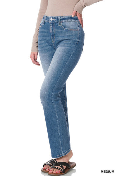 STRAIGHT LEG DENIM PANTS