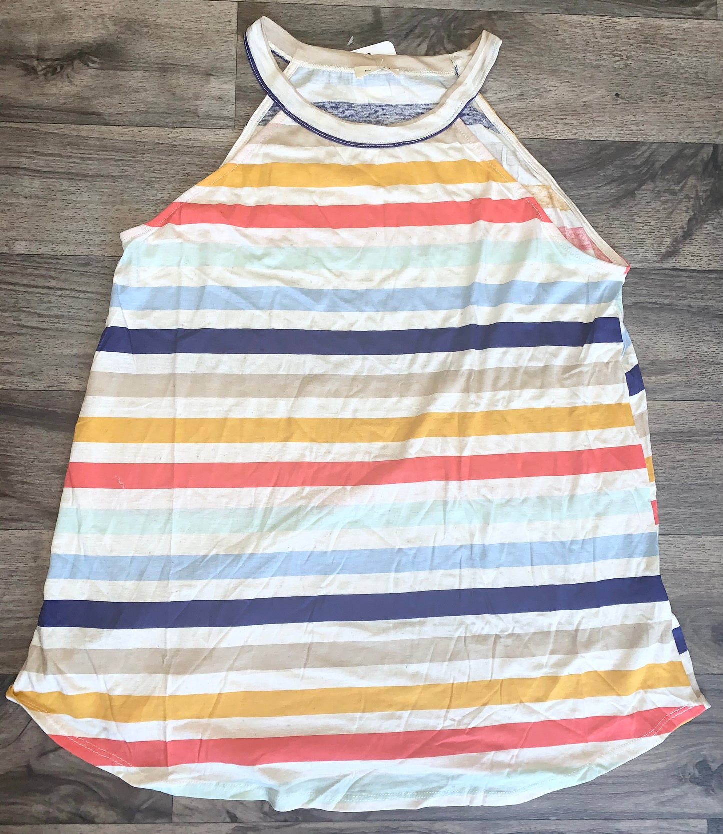 Striped sleeveless tank