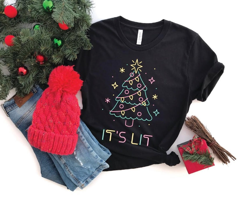 It’s Lit Christmas Graphic Tee