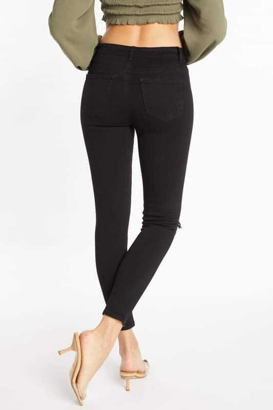 Enjean Black High Rise Jeans