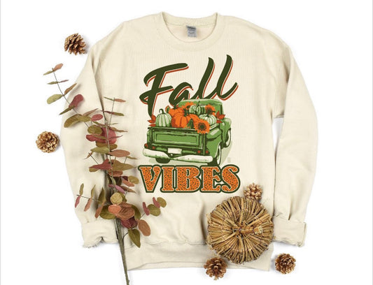 Fall Vibes Truck Sweatshirt