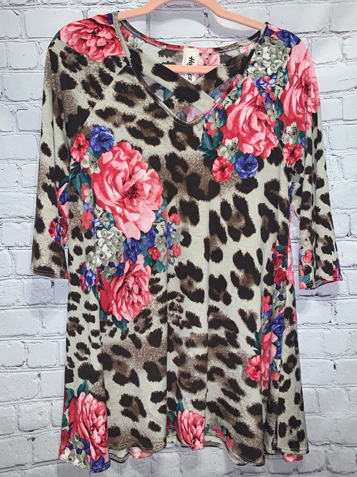 Floral Leopard Midi
