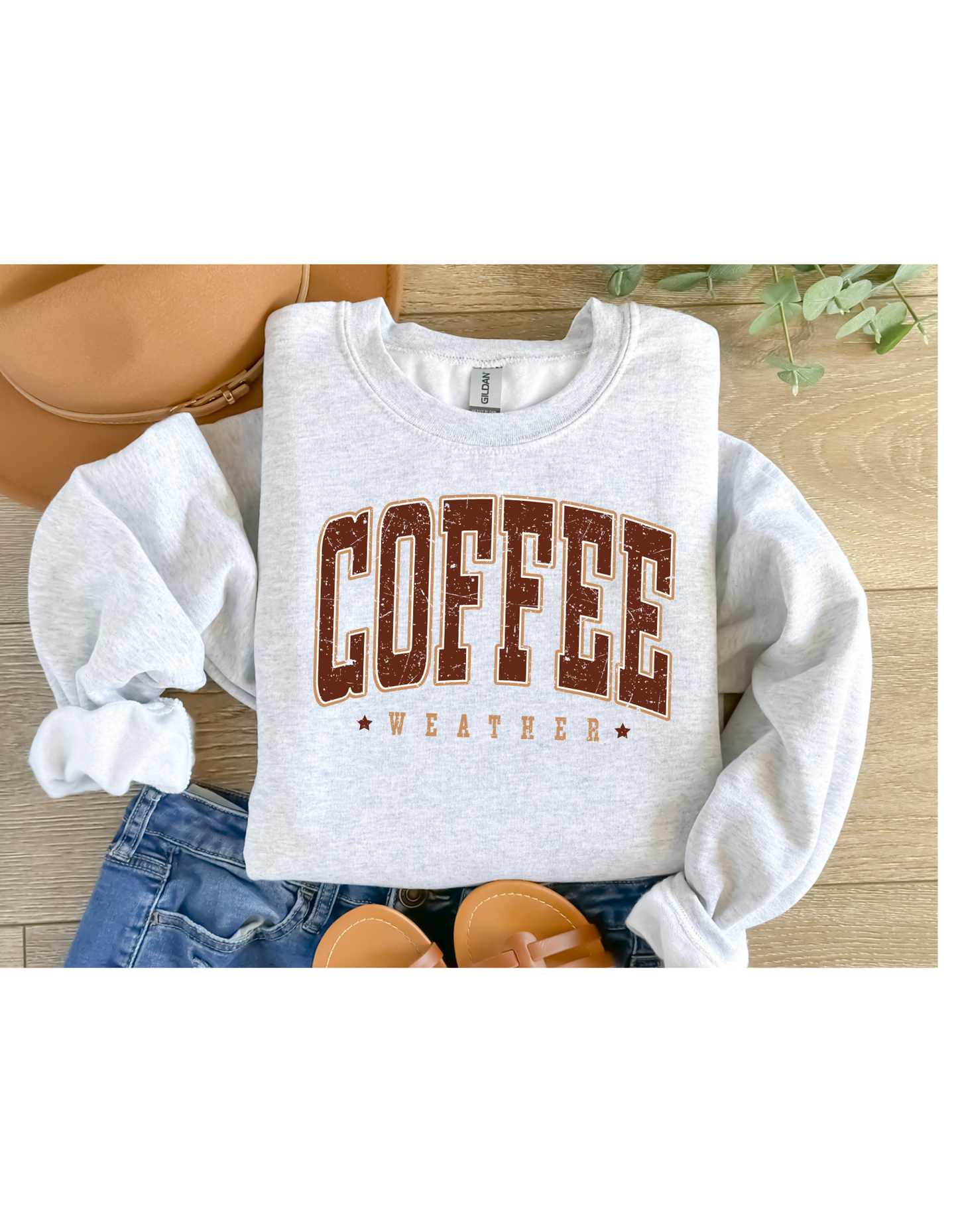 Coffee weather crewneck sweatshirt