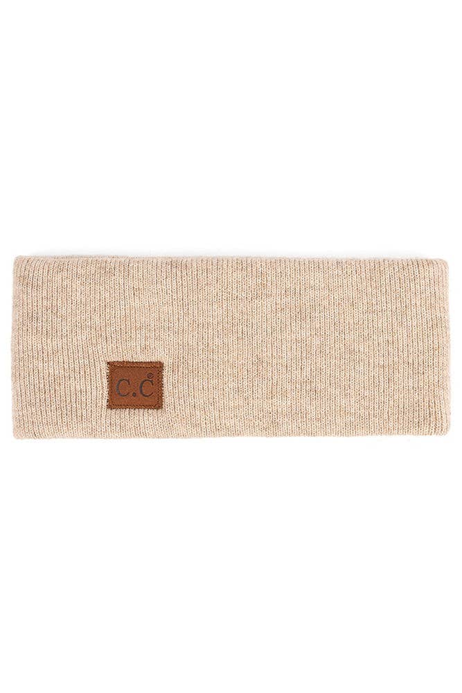 C.C Heather Knit Plain Head Wrap