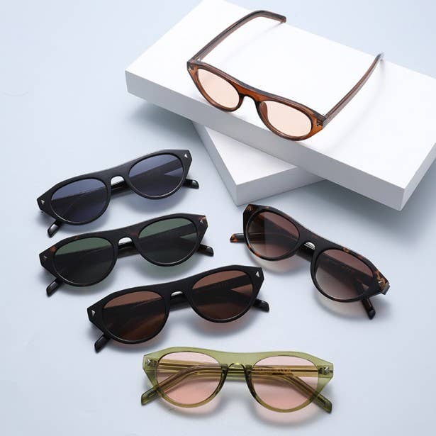 RETRO ACETATE FRAME UV400 SUNGLASSES  | 40SG830-12 Pack