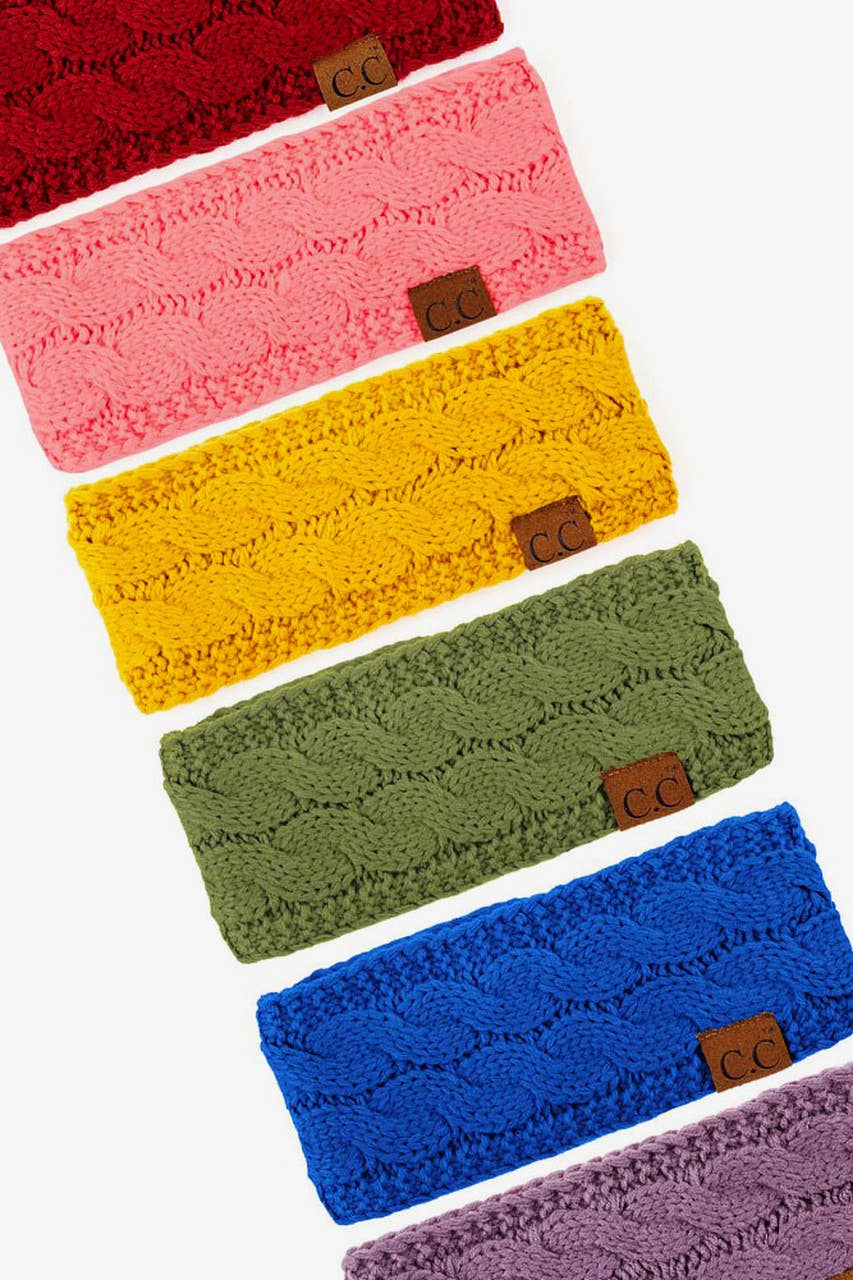 C.C Cable Knit Solid Headband