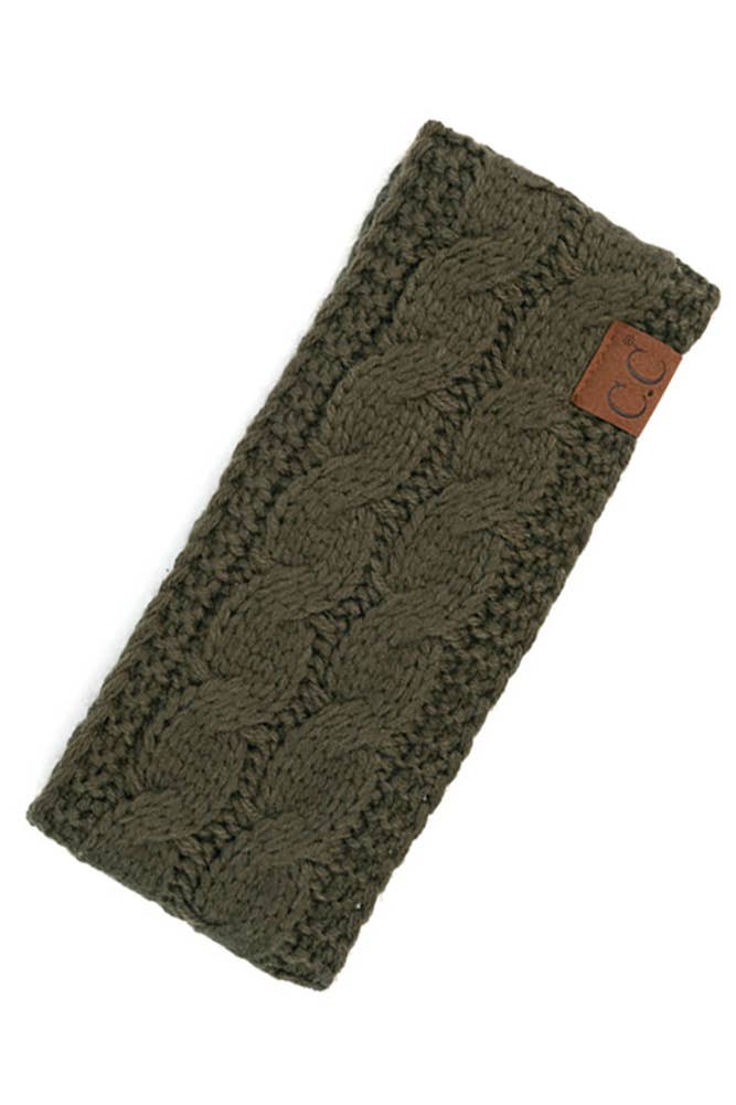 C.C Cable Knit Solid Headband