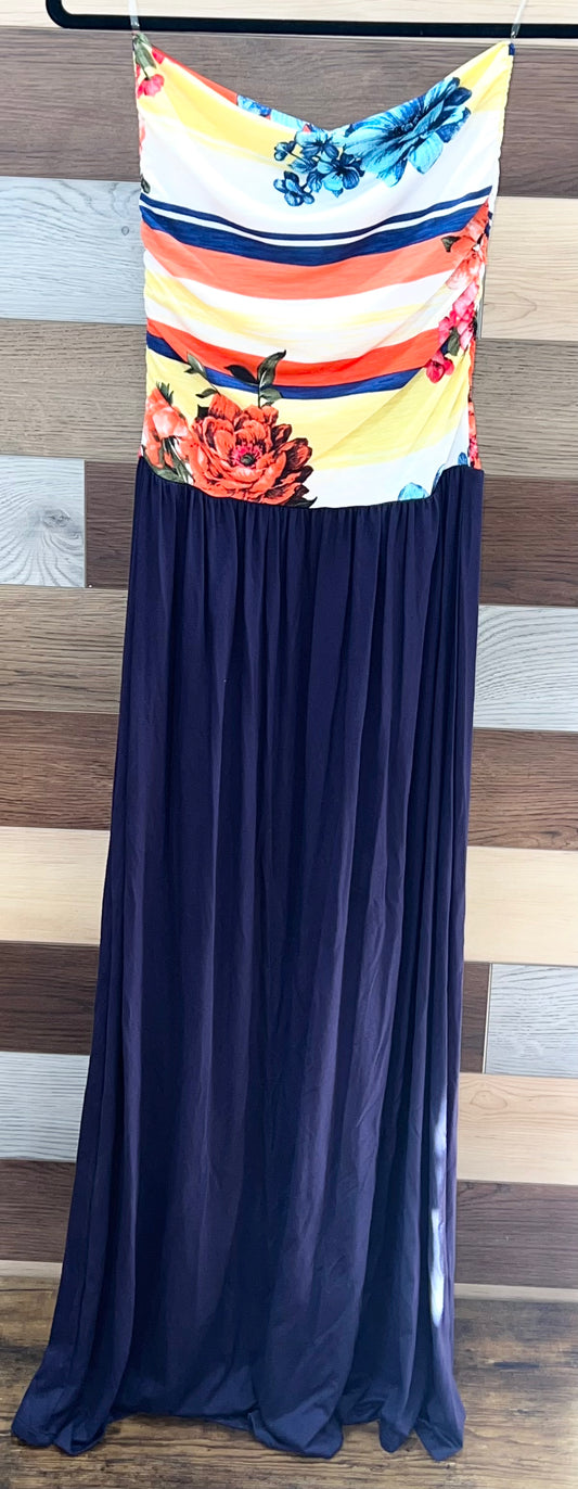 Strapless Floral Sundress