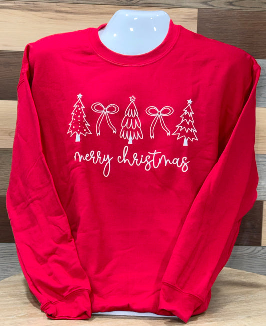 Red Merry Christmas Crewneck