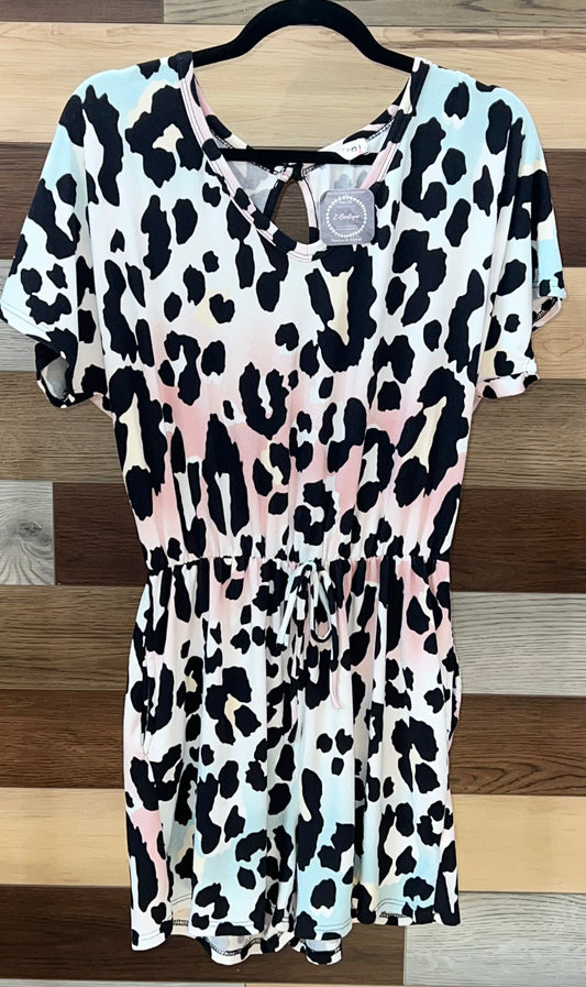 Cheetah Print Romper