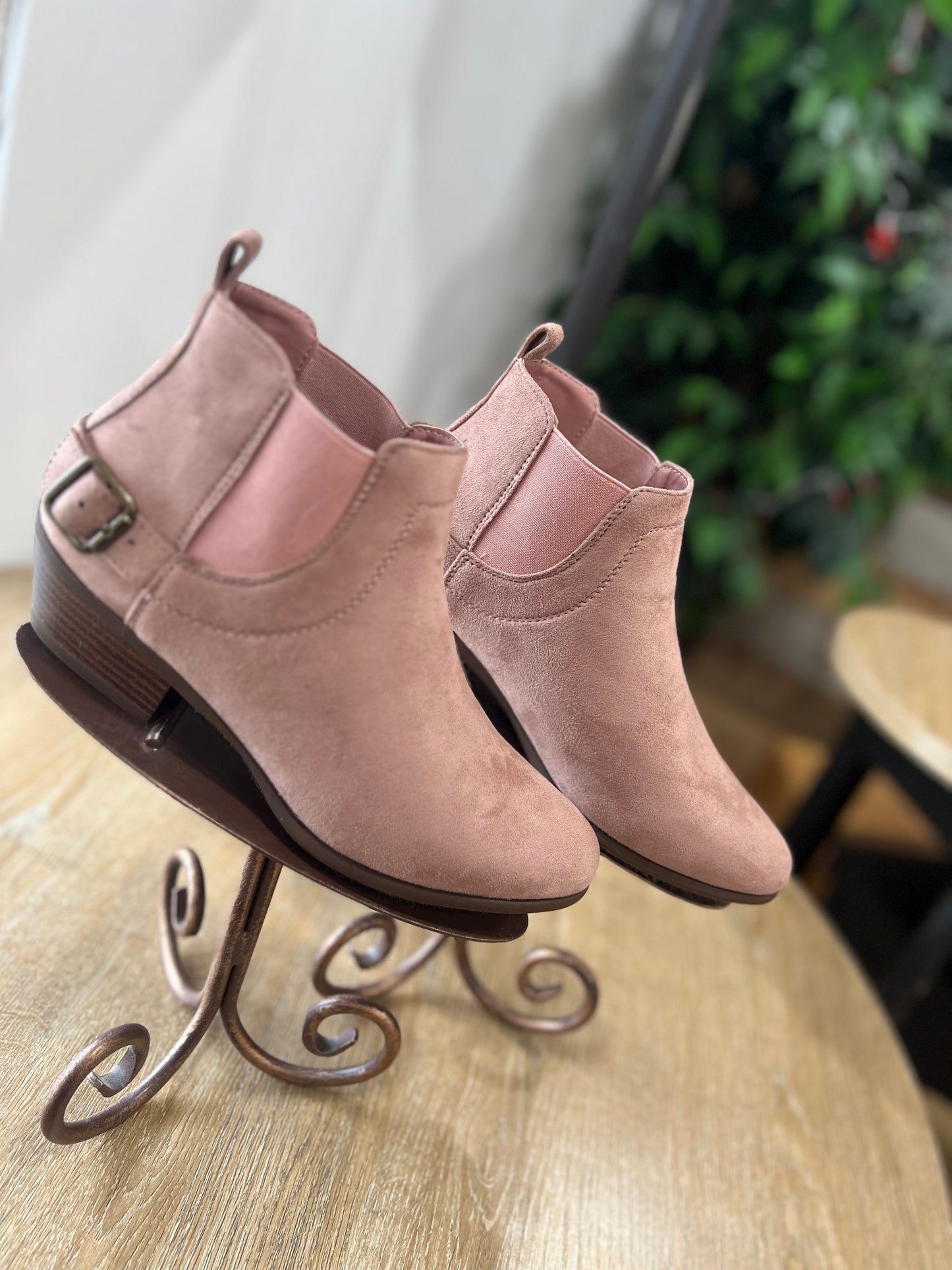 Mauve Booties