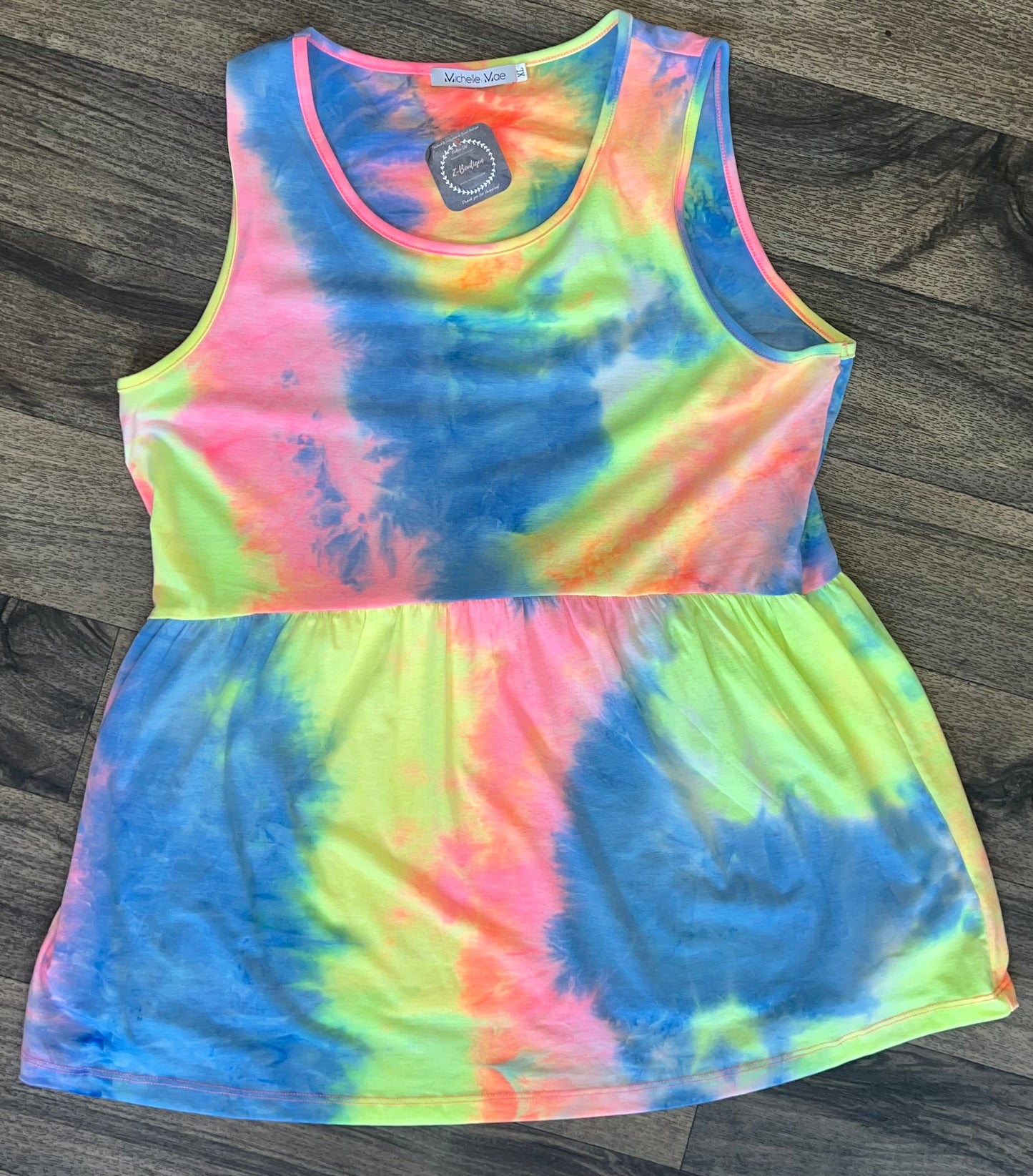 Rainbow Tie Die Tank