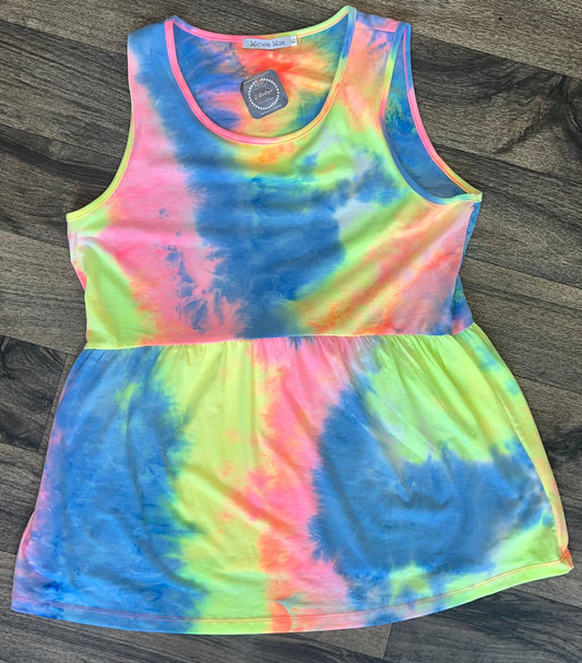 Rainbow Tie Die Tank