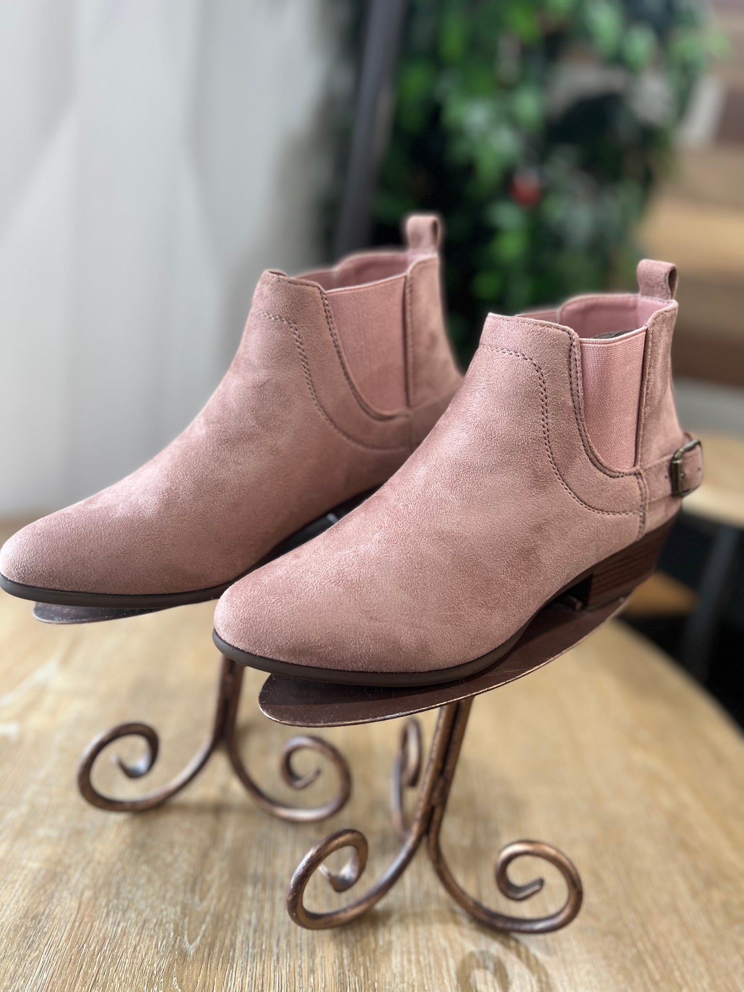 Mauve Booties