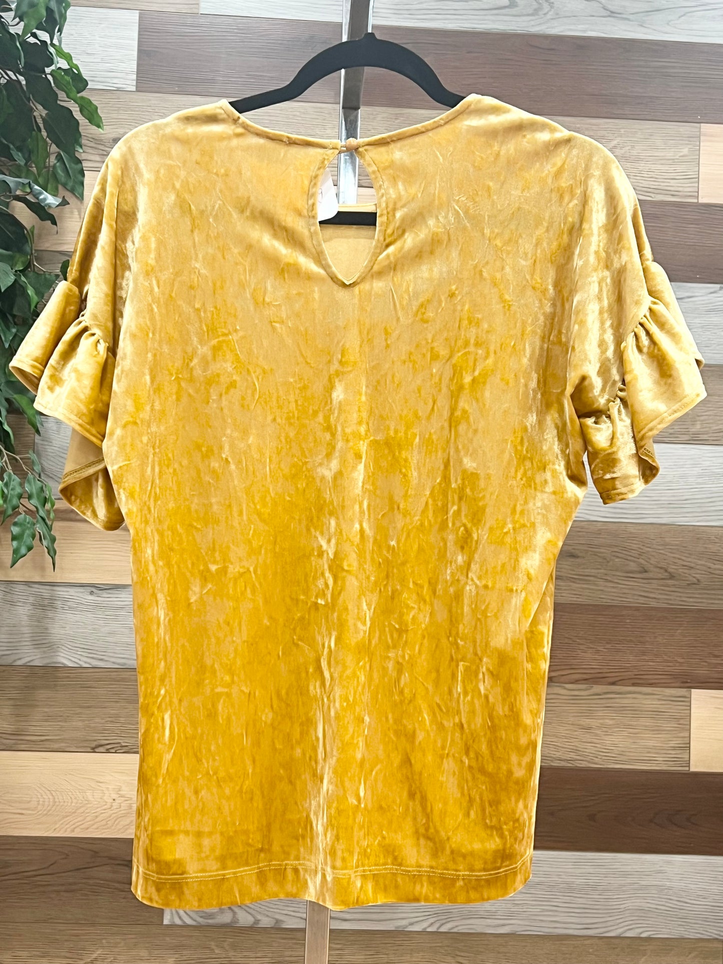 Gold Velvet Blouse