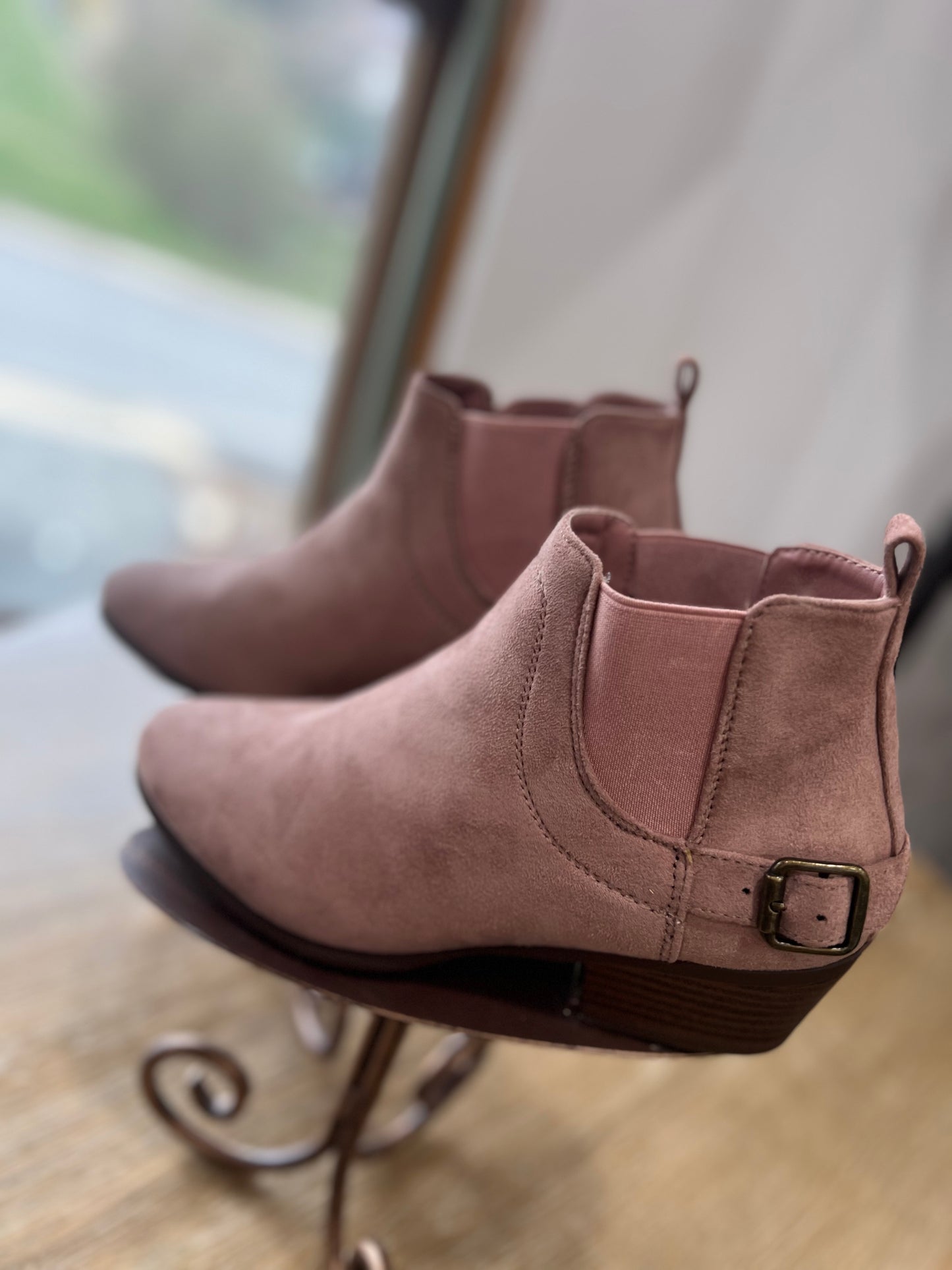 Mauve Booties