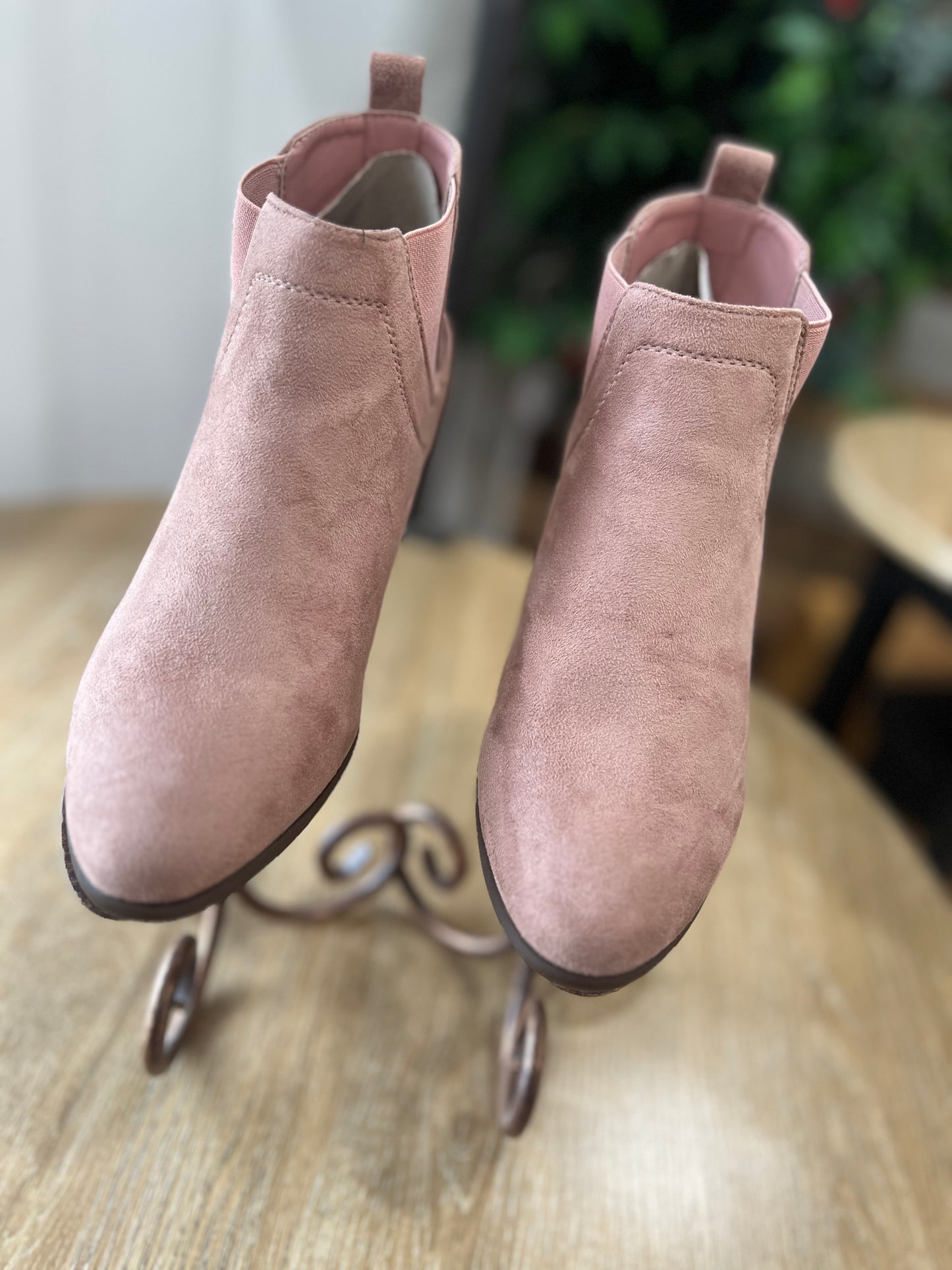 Mauve Booties