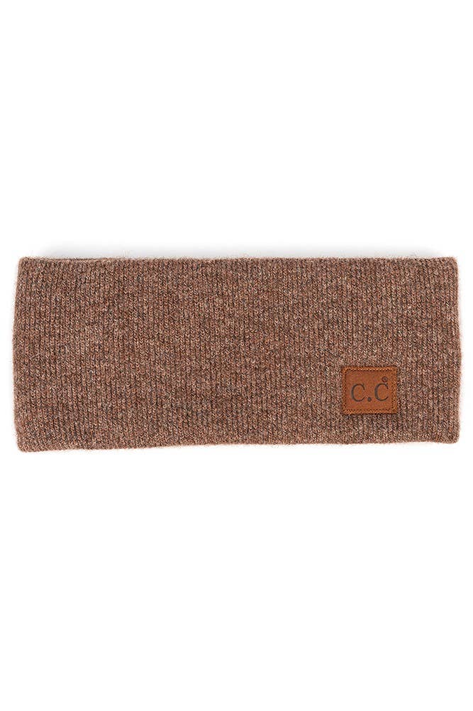 C.C Heather Knit Plain Head Wrap
