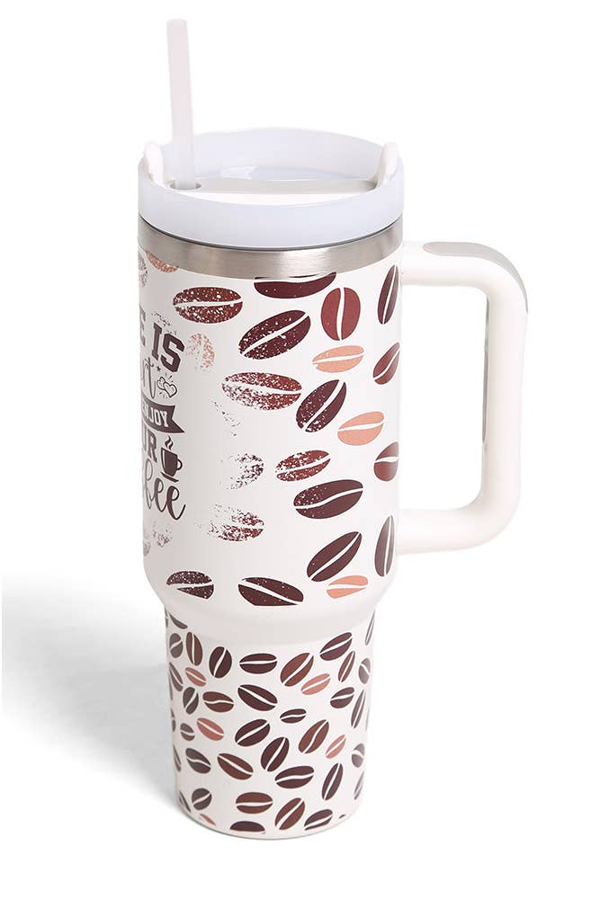 Coffee Bean 40oz Handle Tumbler