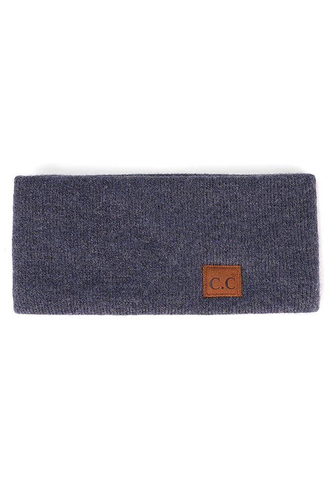 C.C Heather Knit Plain Head Wrap