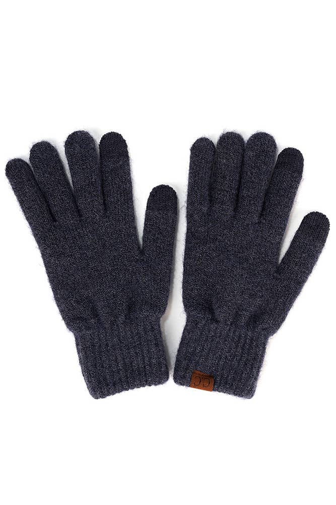 C.C Heather Knit Plain Gloves