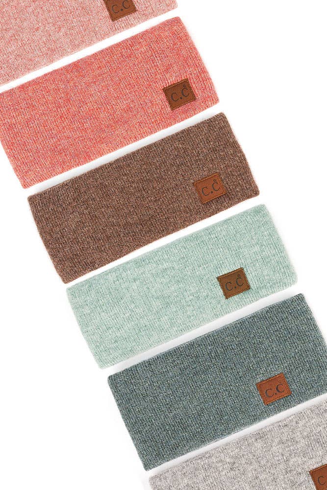 C.C Heather Knit Plain Head Wrap