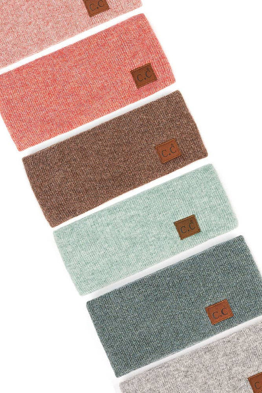 C.C Heather Knit Plain Head Wrap