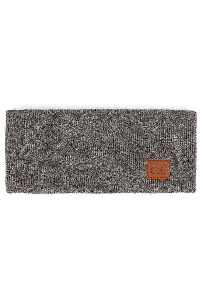 C.C Heather Knit Plain Head Wrap