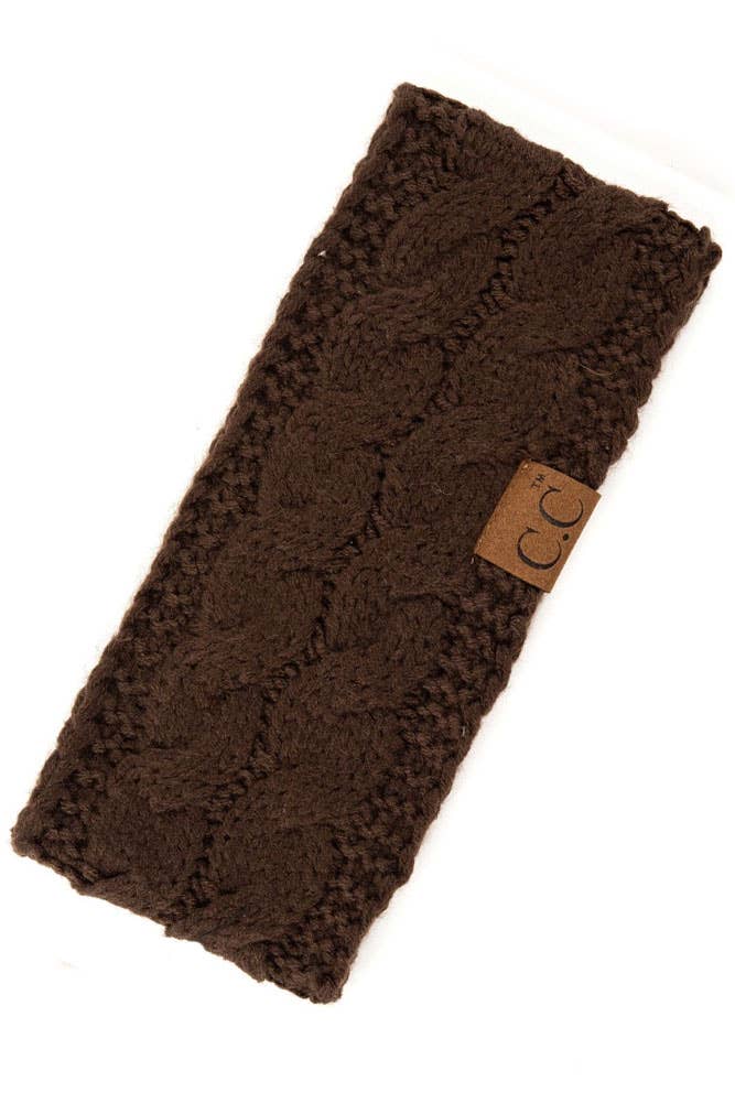C.C Cable Knit Solid Headband