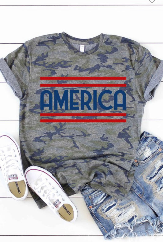 Camo ‘Merica Tee