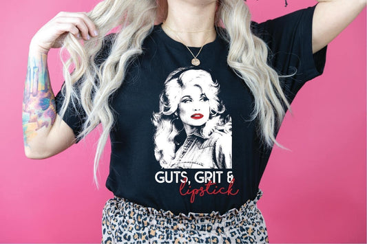 Guts, Grit, & Lipstick Tee