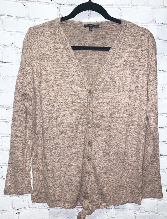 Light Brown Button Blouse